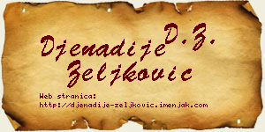 Đenadije Zeljković vizit kartica